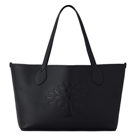 Mulberry Tree Tote Black Heavy Grain
